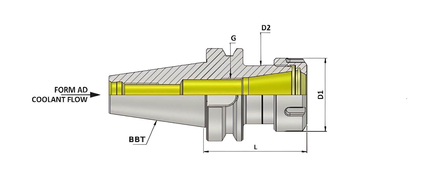 BBT30 ER32 050 ER Collet Chuck (Balanced to G2.5 25000 rpm) (BT MAS 403) (DIN 6499)